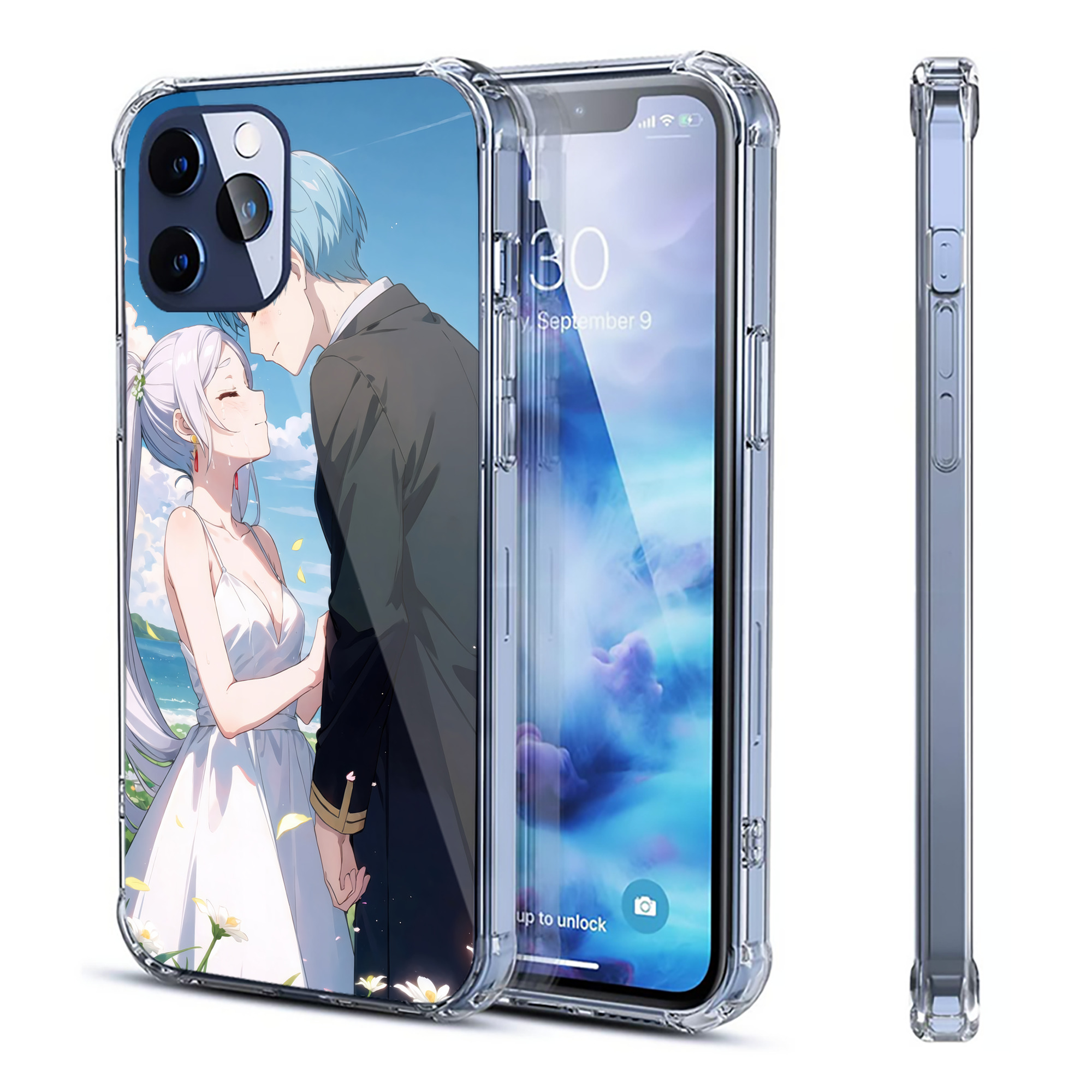（画像用） 葬送のフリーレン Frieren 【iPhone 12シリーズ対応】透明スマホケース（クリアソフトケース）